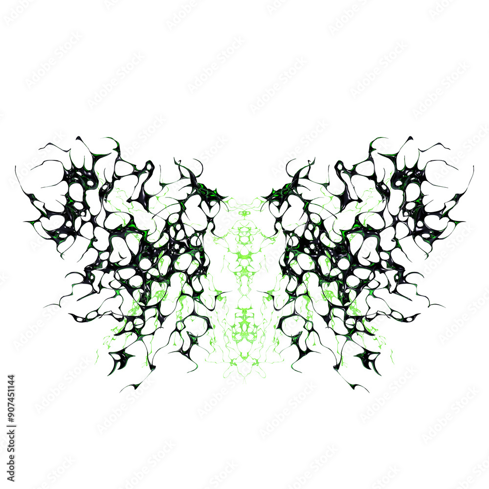 Naklejka premium Green Chrome Cybersigil