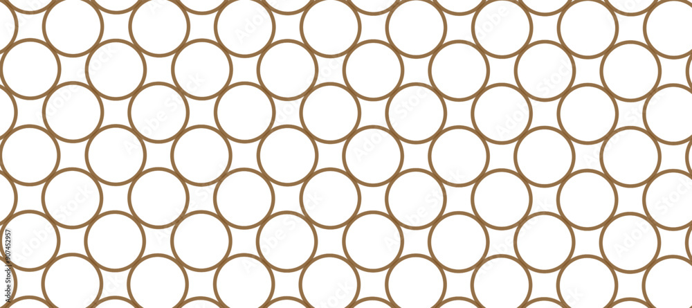 Seamless pattern with brown circles in the white background Seamless pattern with brown circles in the white background