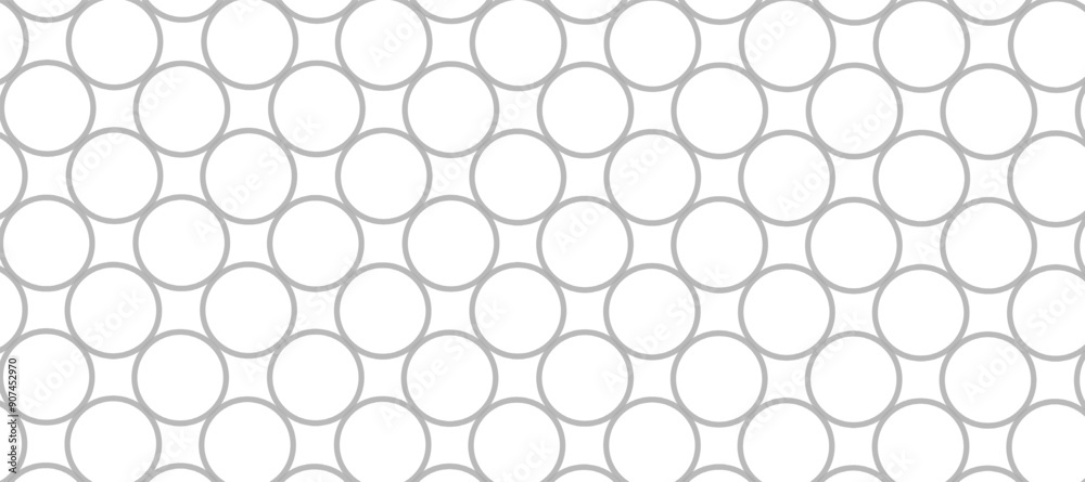 Seamless pattern with grey circles in the white background Seamless pattern with grey circles in the white background