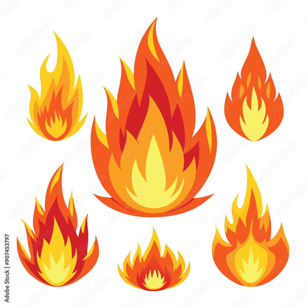 Fire Icons Set Fire Icons Set