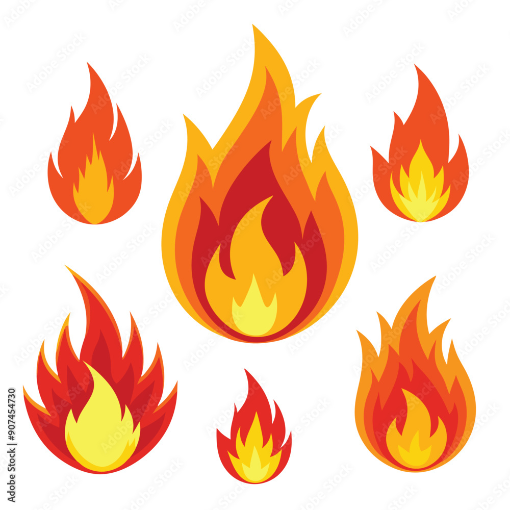 Fire Icons Set Fire Icons Set
