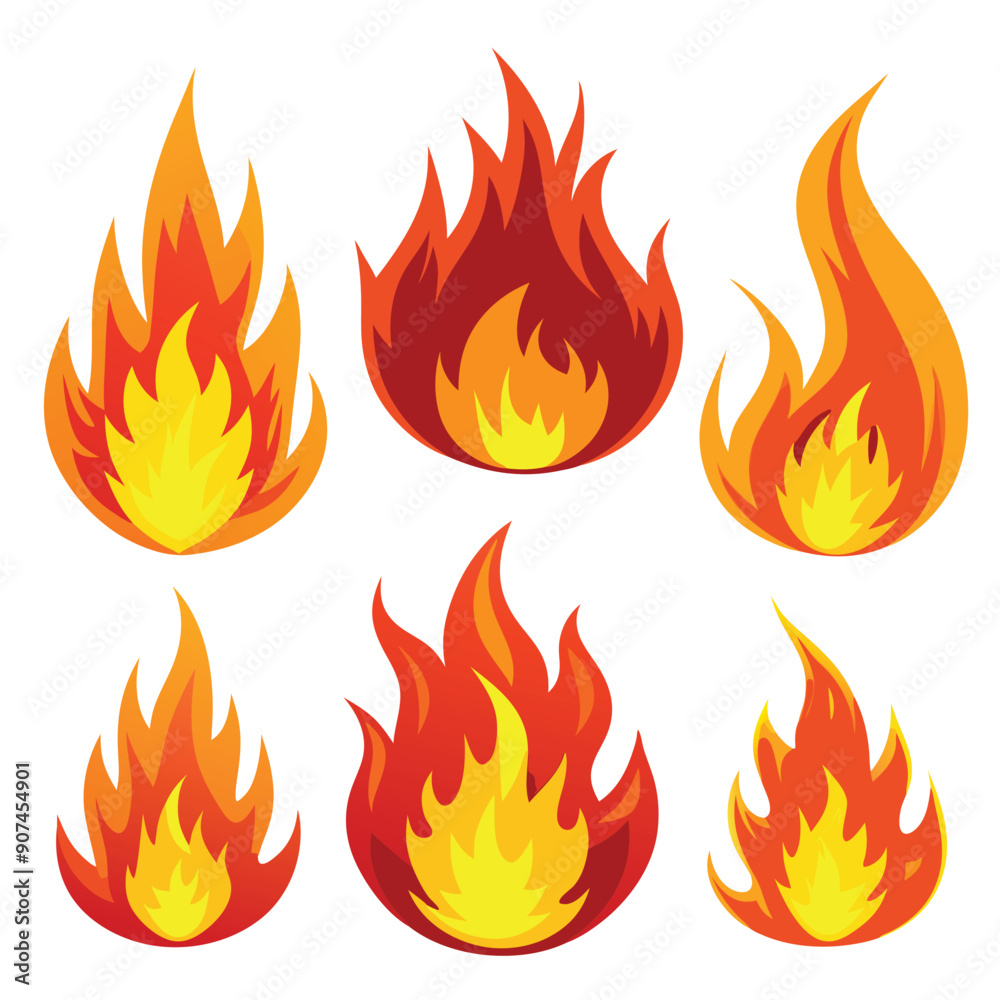 Fire Icons Set Fire Icons Set