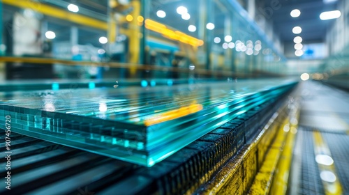 Production of window panes of different thicknesses at a glass factory