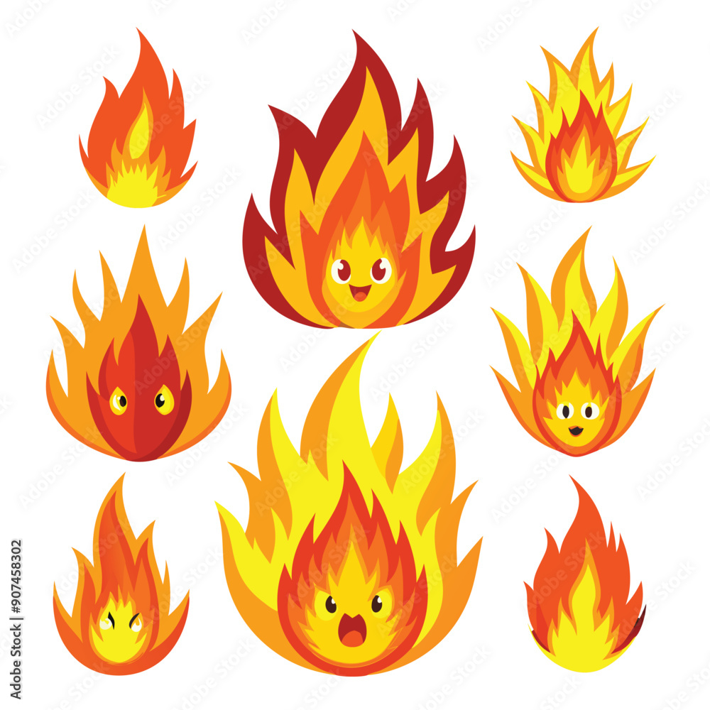 Fire Icons Set Fire Icons Set
