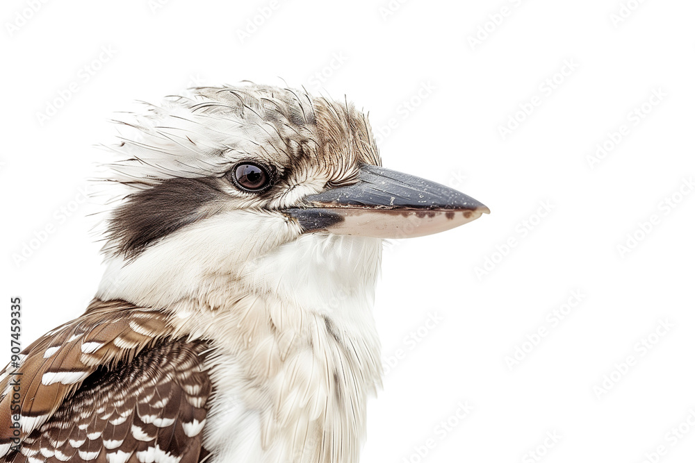 close-up of kookaburra bird isolated on transparent background png close-up of kookaburra bird isolated on transparent background png