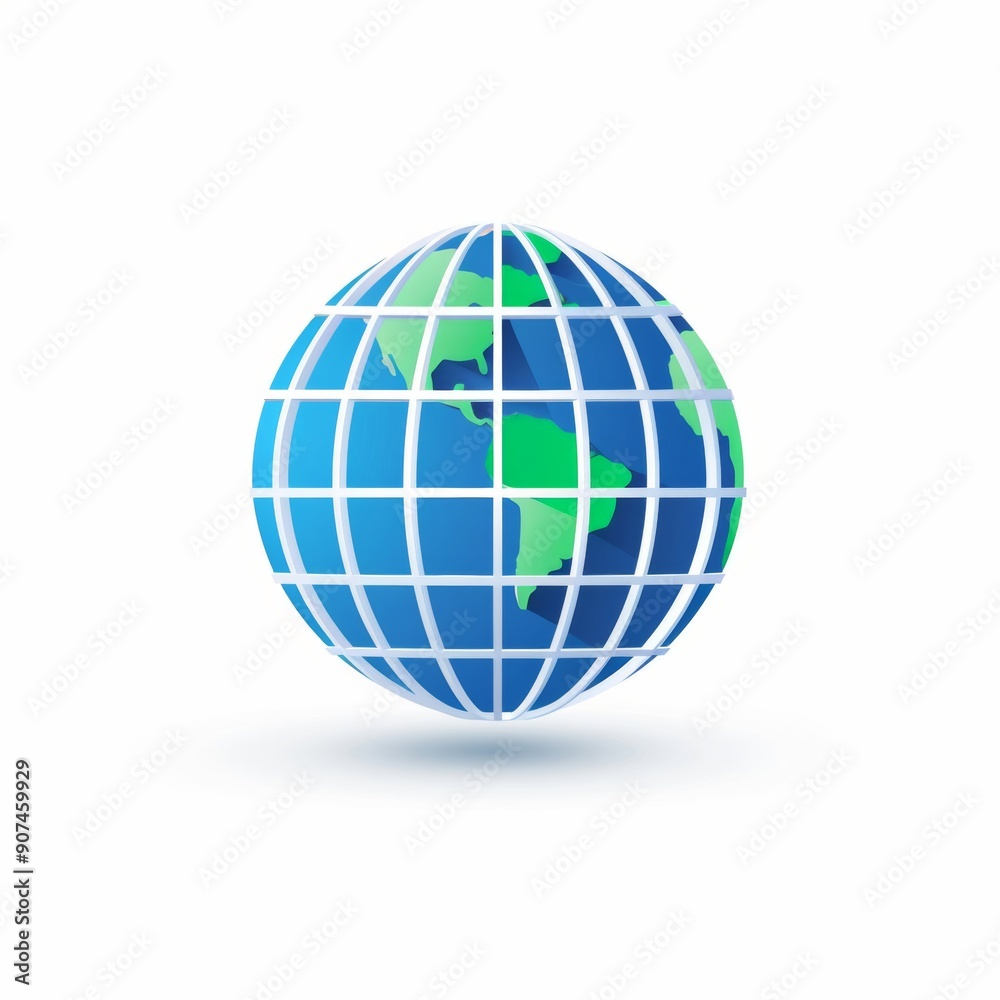 A sleek minimalist globe icon featuring grid lines, representing global connections and travel. A sleek minimalist globe icon featuring grid lines, representing global connections and travel.