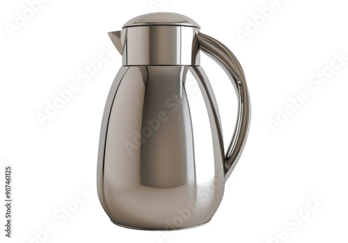 vacuum flasks isolated on transparent background.