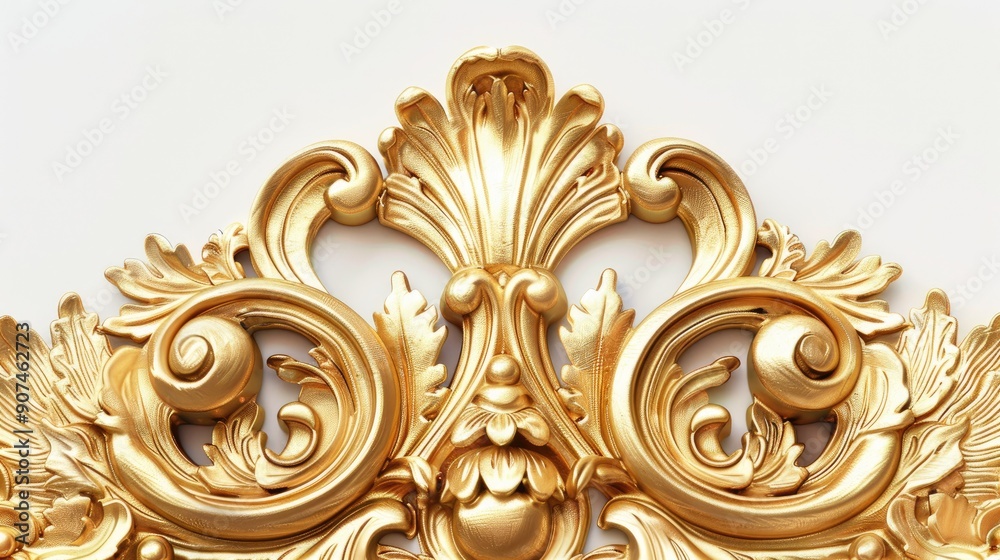 golden picture frame isolated on white background golden picture frame isolated on white background