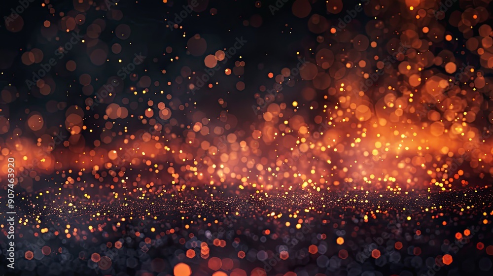 Halloween Witch . Fire embers particles over black background. Fire sparks background. Abstract dark glitter fire particles lights Halloween Witch . Fire embers particles over black background. Fire sparks background. Abstract dark glitter fire particles lights
