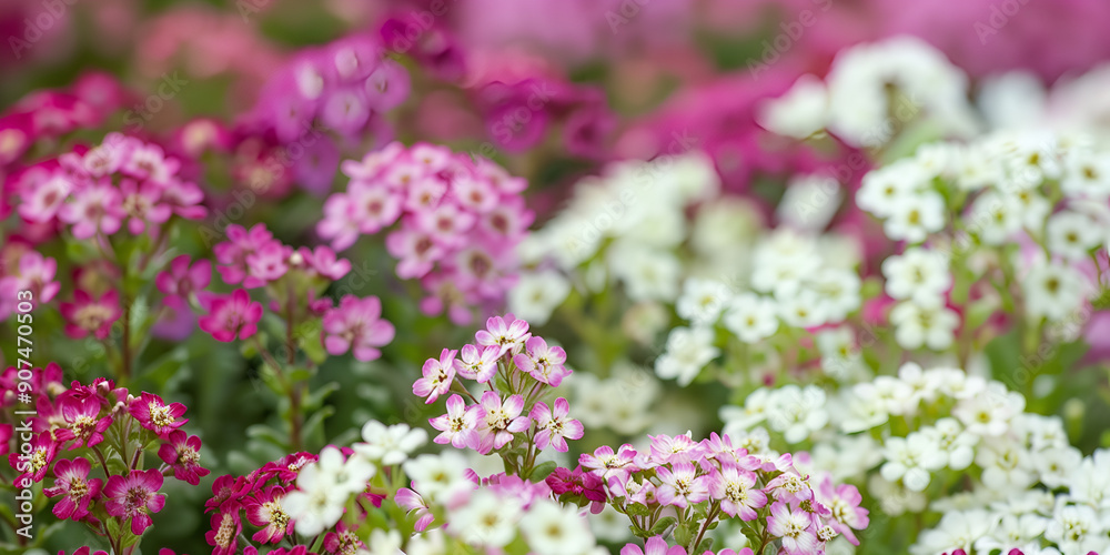 Sweet Alyssum flower background Sweet Alyssum flower background