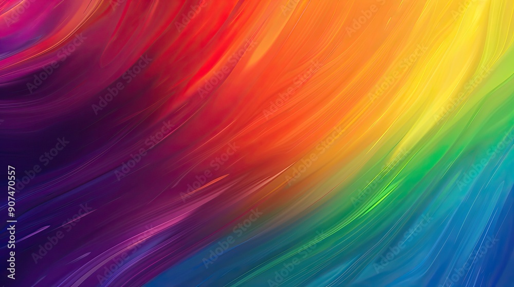 Obraz premium Multicolored rainbow gradient color background smooth blend abstract vector illustration