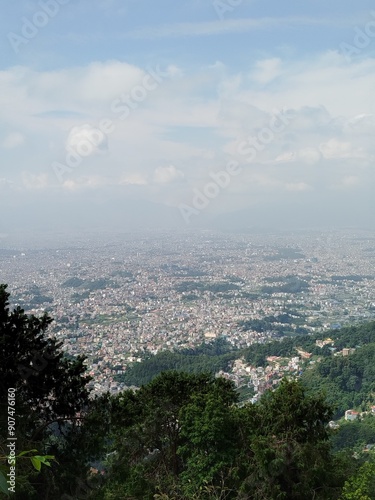 Beautiful view of Kathmandu city from Shivapuri Hill.
Location - Shivapuri Nagarjun National Park, Kathmandu Nepal photo