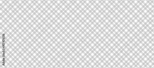 White plaid background with grey diagonal lines