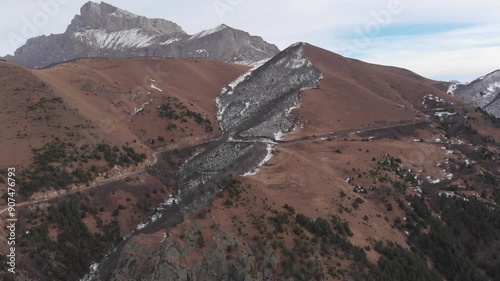 Caucasus, North Ossetia. Alagir gorge. Spurs of Mount Kariukhokh. photo