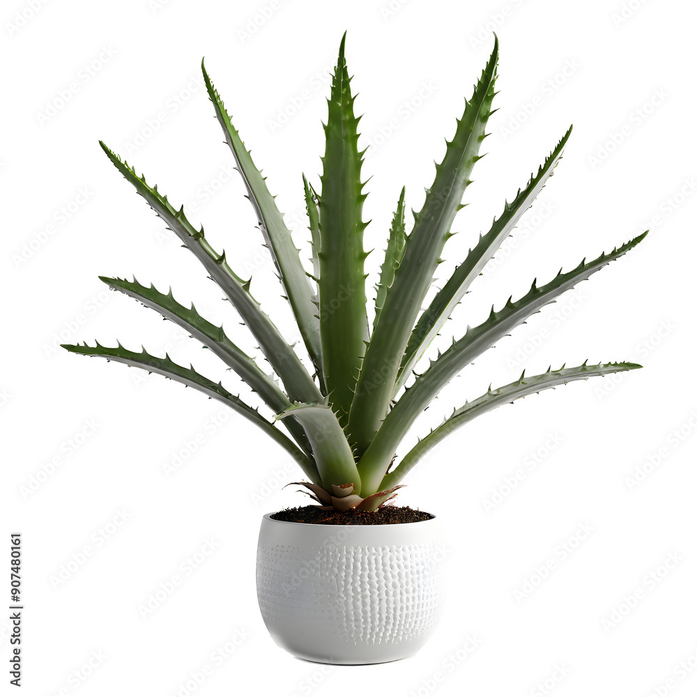 Aloe Vera Plant in Pot Transparent Background Aloe Vera Plant in Pot Transparent Background