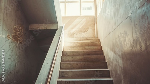 stairwell in a modern building
