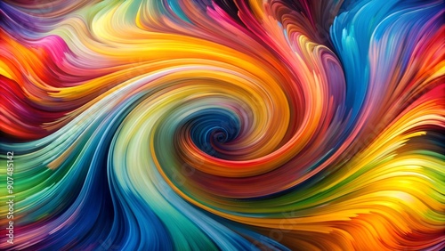 Wallpaper Mural Abstract Whispers: A Symphony of Lines and Hues  Generative AI Torontodigital.ca