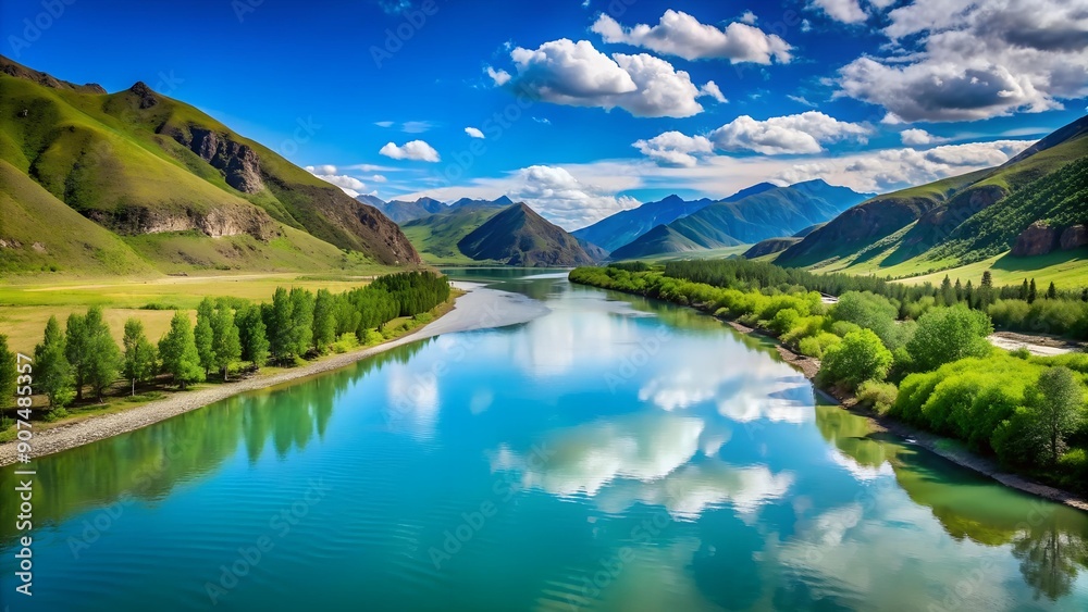 Whispers of the Katun: A Symphony of Blues and Greens Generative AI Whispers of the Katun: A Symphony of Blues and Greens Generative AI