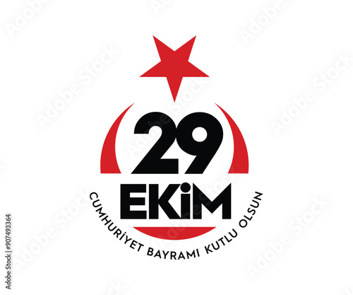 29 ekim Cumhuriyet Bayrami kutlu olsun, Republic Day Turkey. Translation: 29 october Republic Day Turkey and the National Day in Turkey happy holiday