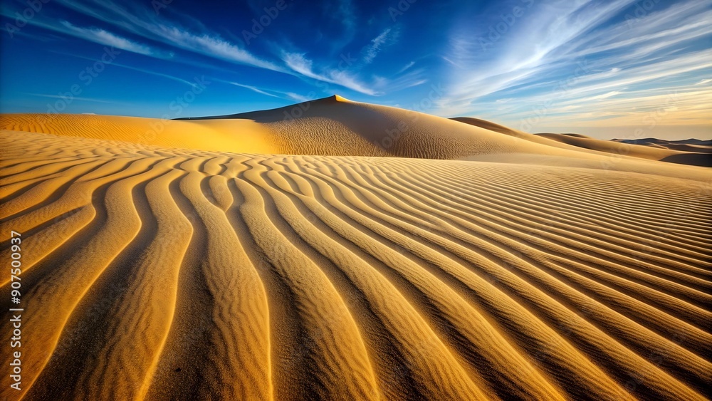 Naklejka premium Eons Etched in Sand: A Symphony of Time's Sculptures AI Generated