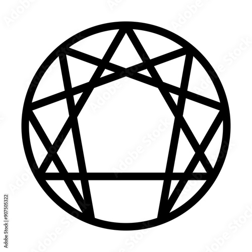 Enneagram icon template photo