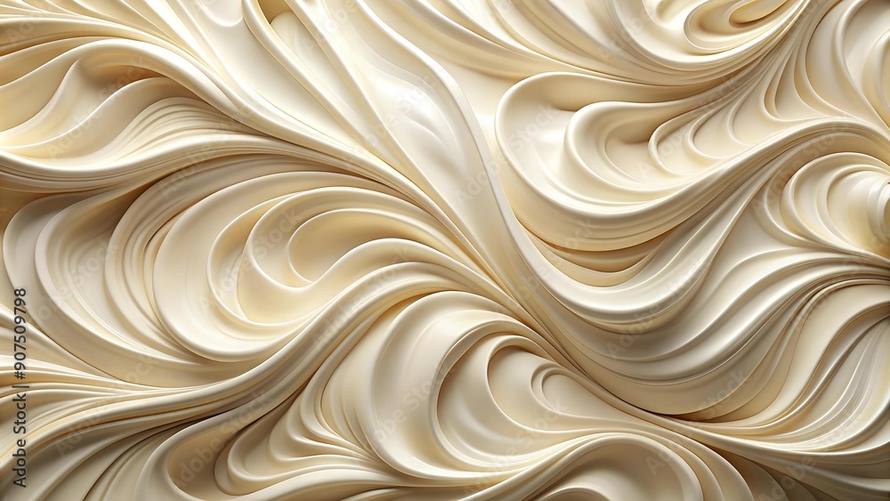 Abstract Symphony of Creamy Hues: A Generative Exploration of Monochromatic Form AI generated Abstract Symphony of Creamy Hues: A Generative Exploration of Monochromatic Form AI generated