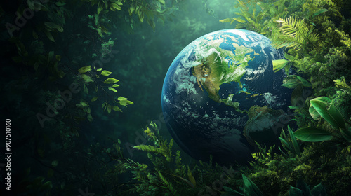 Earth is a beautiful planet covered in green plants and inhabited by various creatures. It is essential to protect and preserve the Earth and its wildlife for future generations.