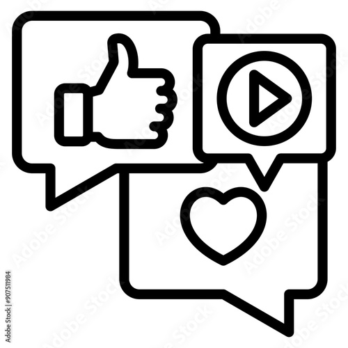 Social Media Icon Element For Design