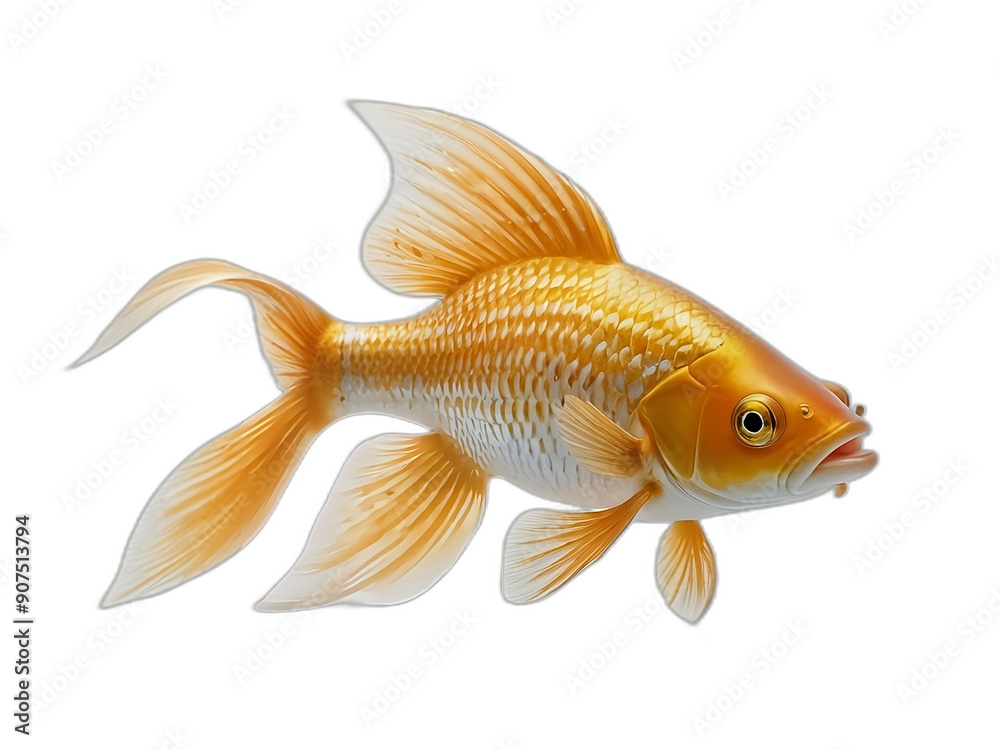 A golden fish PNG A golden fish PNG