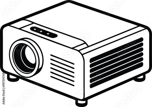 projector icon black and white