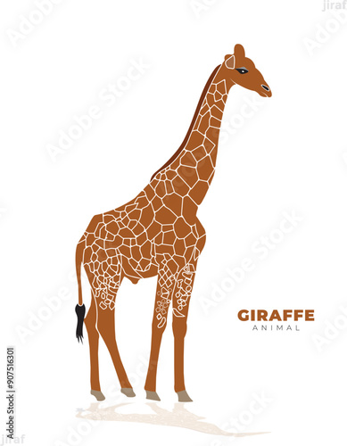 giraffe is a large African hoofed mammal belonging to the genus Giraffa. It is the tallest living terrestrial animal 