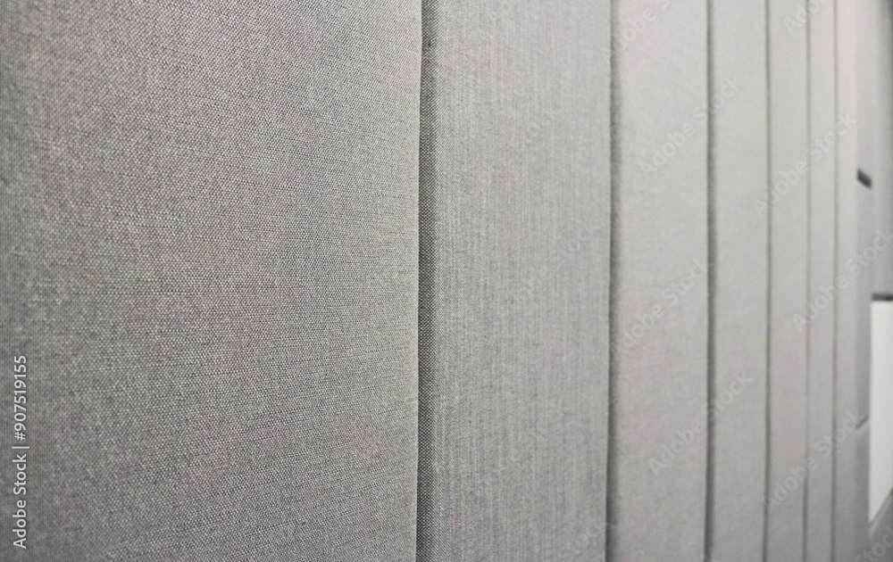 Fototapeta premium Fabric acoustic panel installed on wall.