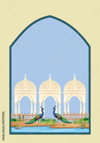 A beautiful composed seamless floral design pattern for digital print