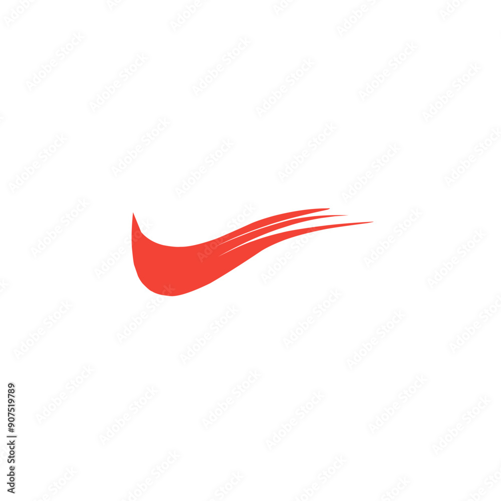 red swoosh vector element red swoosh vector element