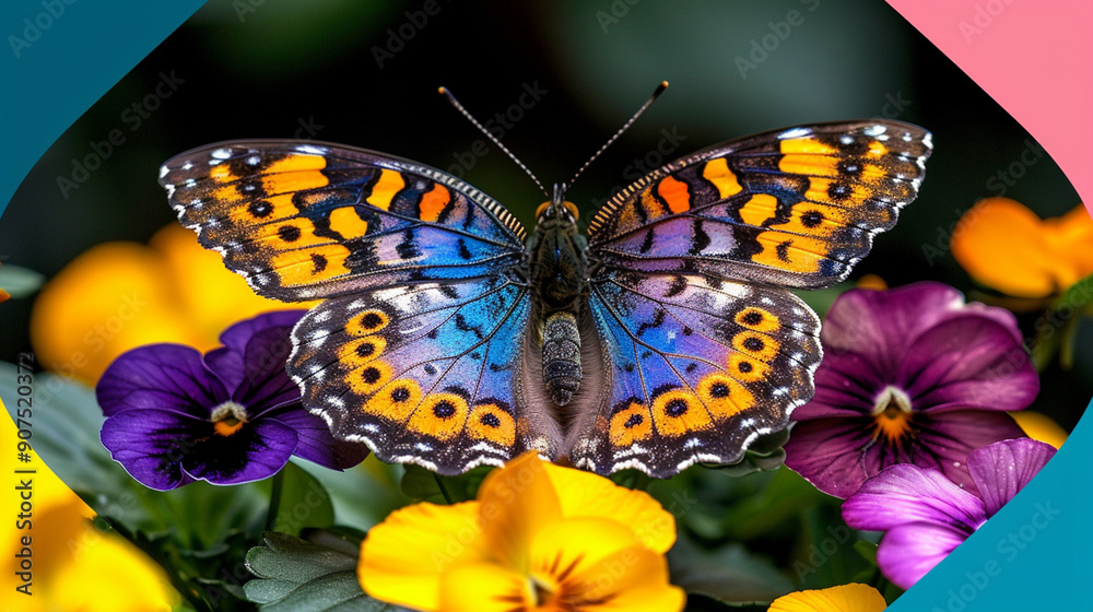 Beautiful purple blue butterfly on forest flower, close-up macro._upscayl_4x_realesrgan-x4plus Beautiful purple blue butterfly on forest flower, close-up macro._upscayl_4x_realesrgan-x4plus