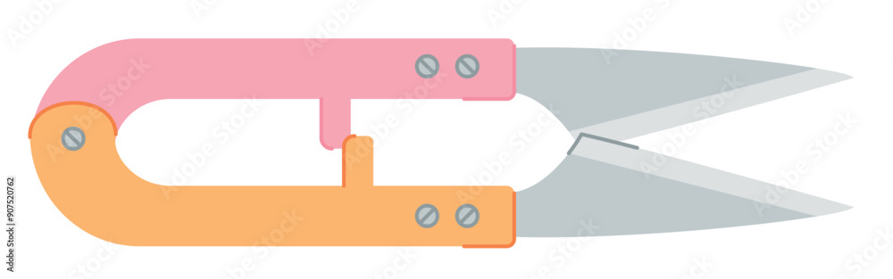 Embroidery thread snips sticker, doodle tailor supplies object, cartoon sewing accessories illustration, flat embroidery decoration design, hand drawn dressmaking tool element, Embroidery thread snips sticker, doodle tailor supplies object, cartoon sewing accessories illustration, flat embroidery decoration design, hand drawn dressmaking tool element,