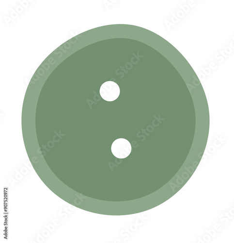 Tailor craft button patch, flat tailor craft tool object, vector fashion accessories element, cartoon dressmaking decoration illustration, doodle embroidery supplies design,