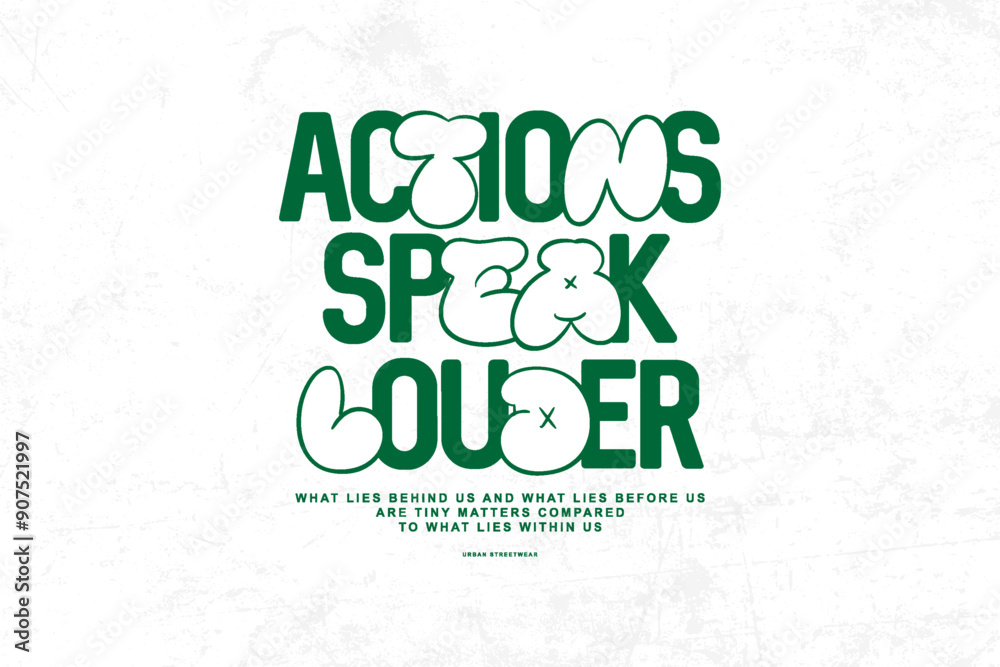 Fototapeta premium streetwear typography poster design inspiration templates 