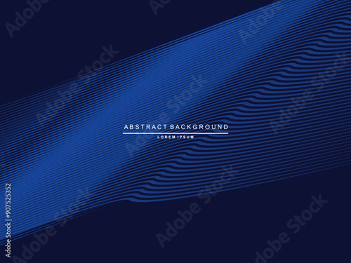 Premium background design with dark blue luxury motif. Vector horizontal template, for digital lux business banners, contemporary formal invitations, luxury vouchers, gift certificates, etc.	
