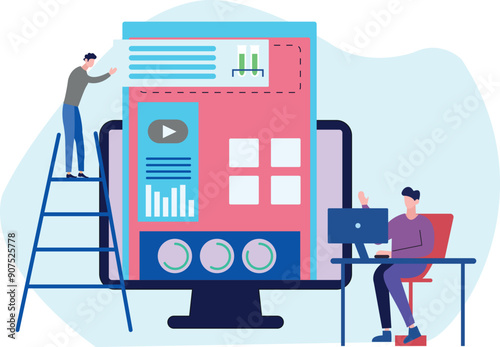 Boys are watching videos online.