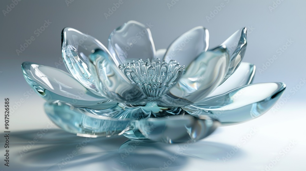 Glass Lotus Flower Glass Lotus Flower