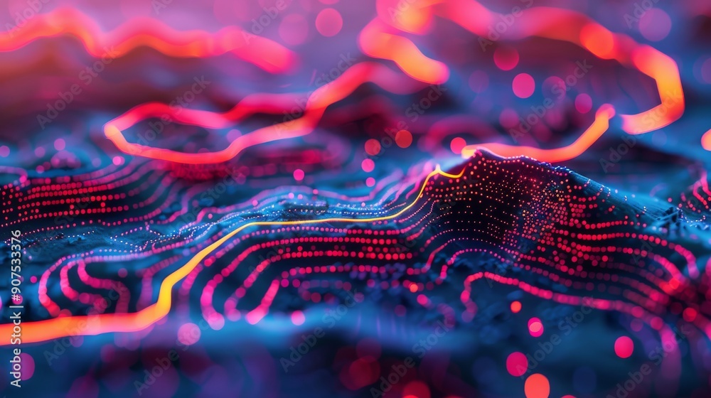 Detailed 3D topographic map with mountains, plains and bodies of water, ideal for weather forecast apps or sites or for geolocation apps and sites Detailed 3D topographic map with mountains, plains and bodies of water, ideal for weather forecast apps or sites or for geolocation apps and sites