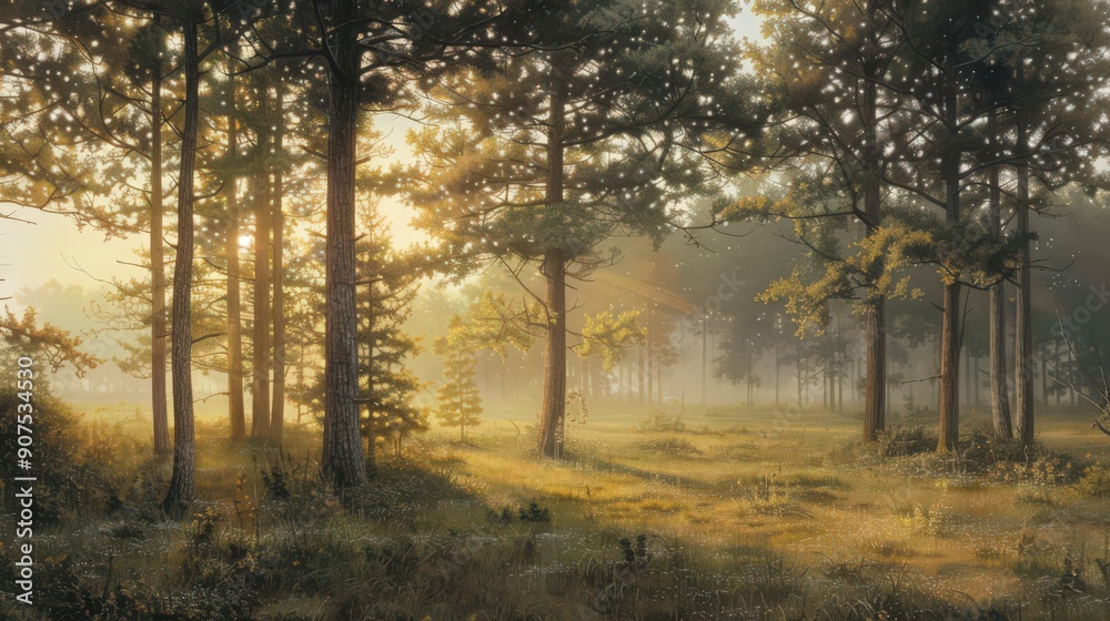As morning breaks, a gentle breeze flows through a peaceful forest, carrying the fresh scent of pine and the sounds of awakening wildlife. As morning breaks, a gentle breeze flows through a peaceful forest, carrying the fresh scent of pine and the sounds of awakening wildlife.