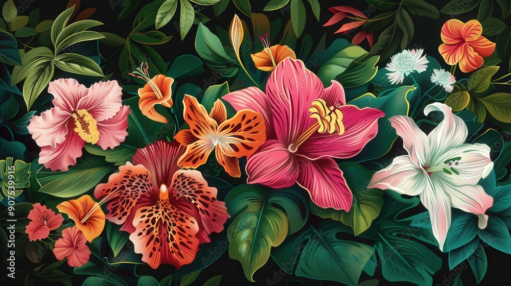 Celebrate the diversity of floral vectors that feature flowers from ...