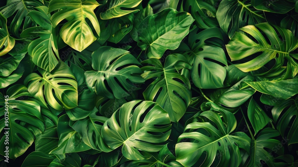 Leafy background for writing area Leafy background for writing area
