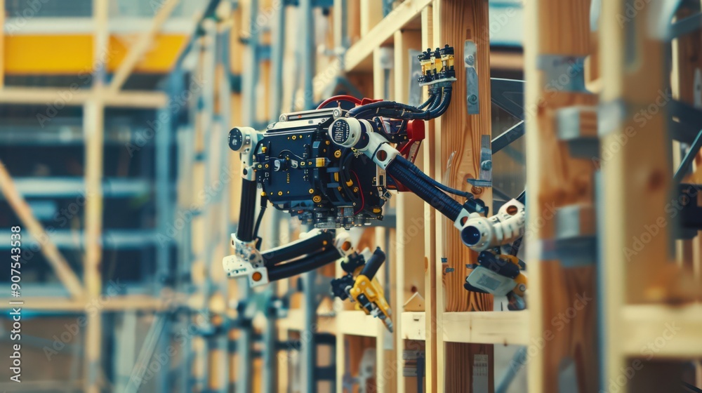 Focus on the modularity of robotic systems adapting to various construction tasks, from framing to finishing Focus on the modularity of robotic systems adapting to various construction tasks, from framing to finishing