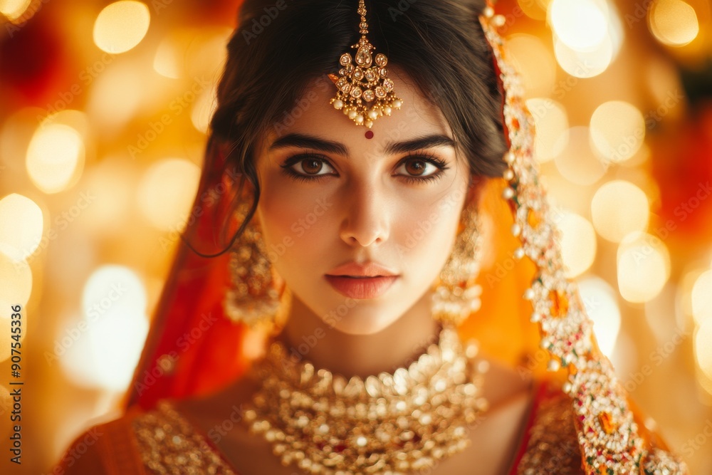 Indian Bride in Traditional Attire Indian Bride in Traditional Attire