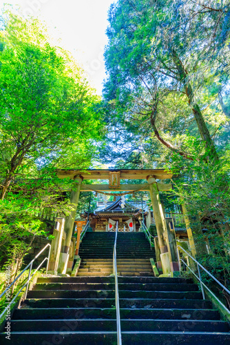 夏の幣立神宮 熊本県山都町 Heitate Shrine in summer. Kumamoto Pref, Yamato town.