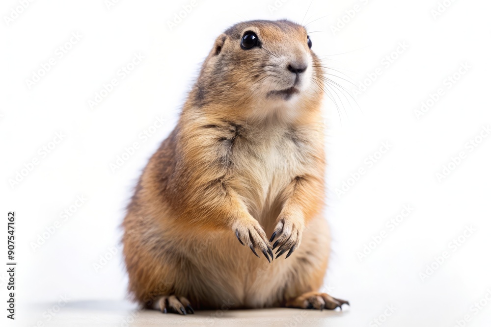 Fototapeta premium Cute Prairie Dog Looking Up.