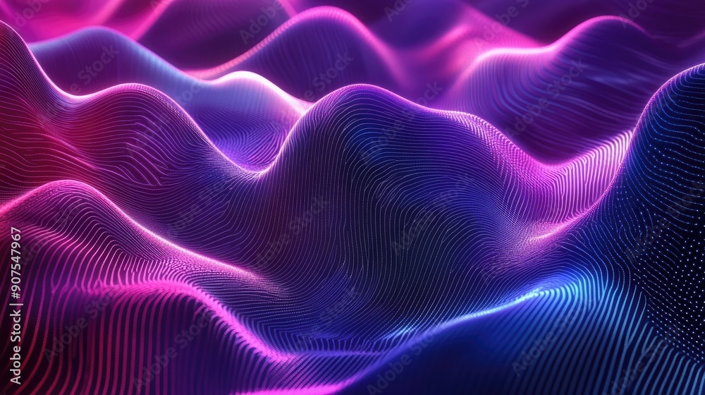 Abstract background with wavy lines and a futuristic, neon color scheme Abstract background with wavy lines and a futuristic, neon color scheme